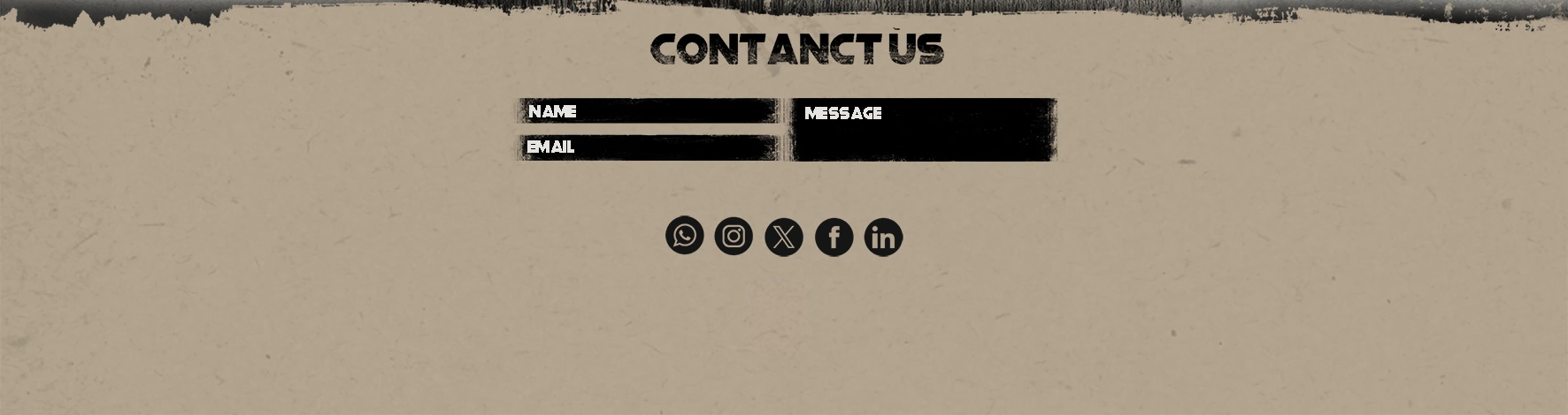 Contact us and social networks